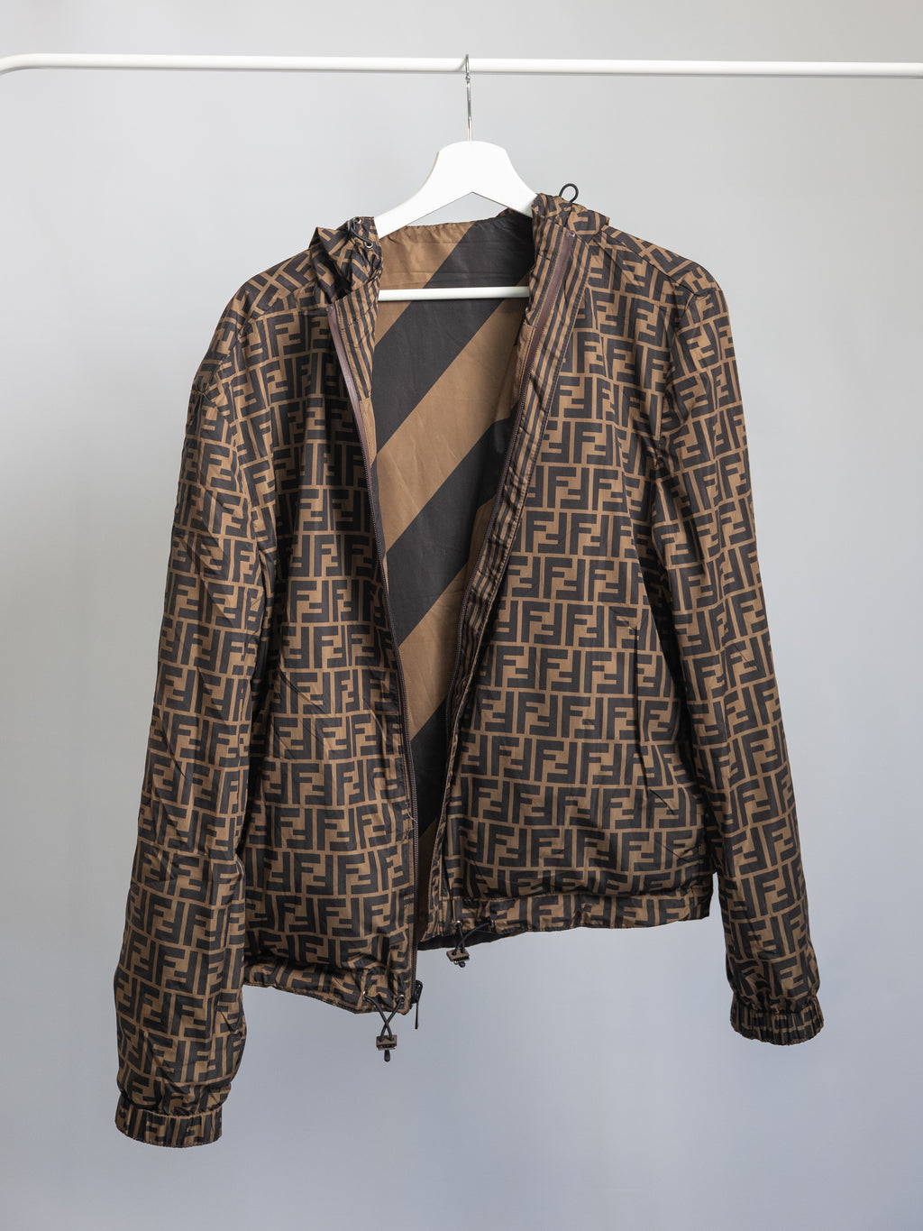 Fendi Wendbare Windjacke Braun