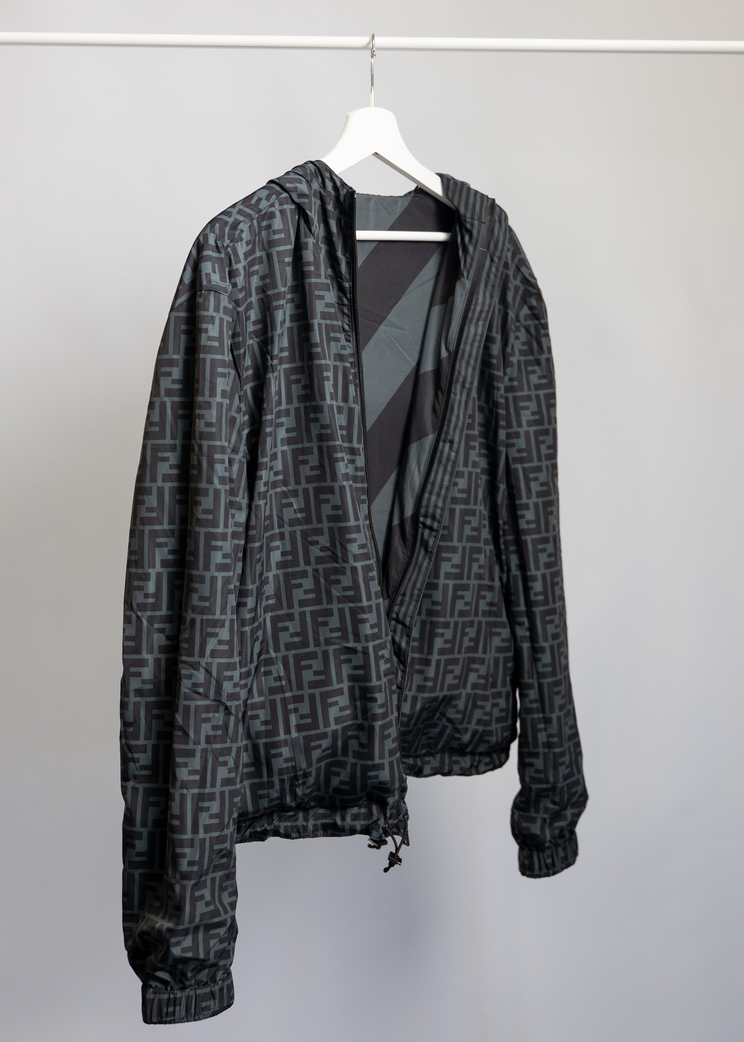 Veste réversible FF bleu/gris