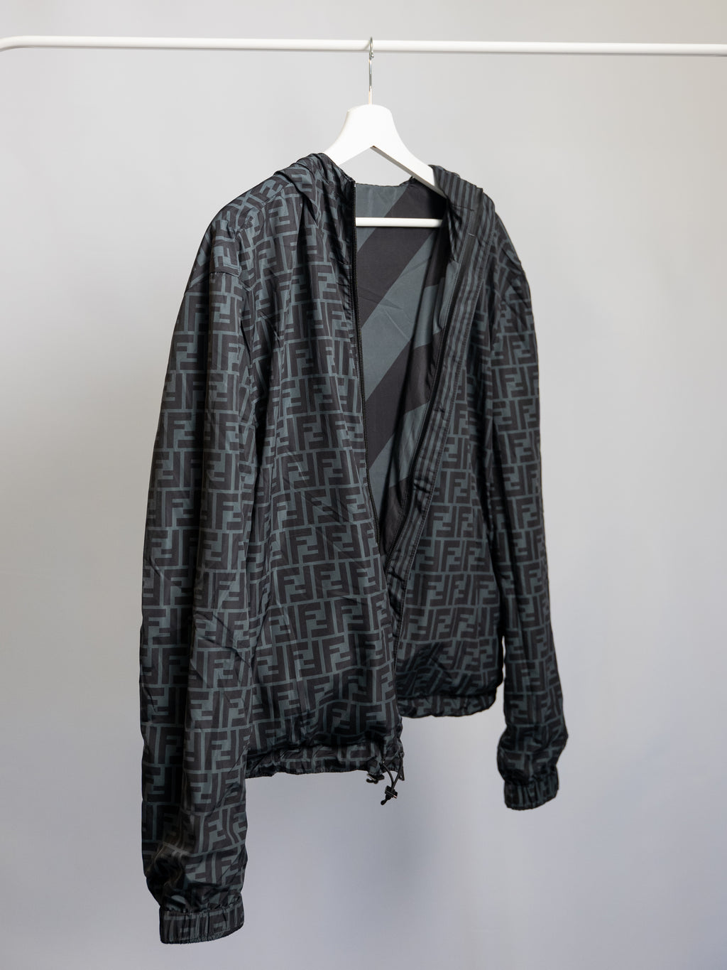 Fendi Reversible Windbreaker Grey - Men