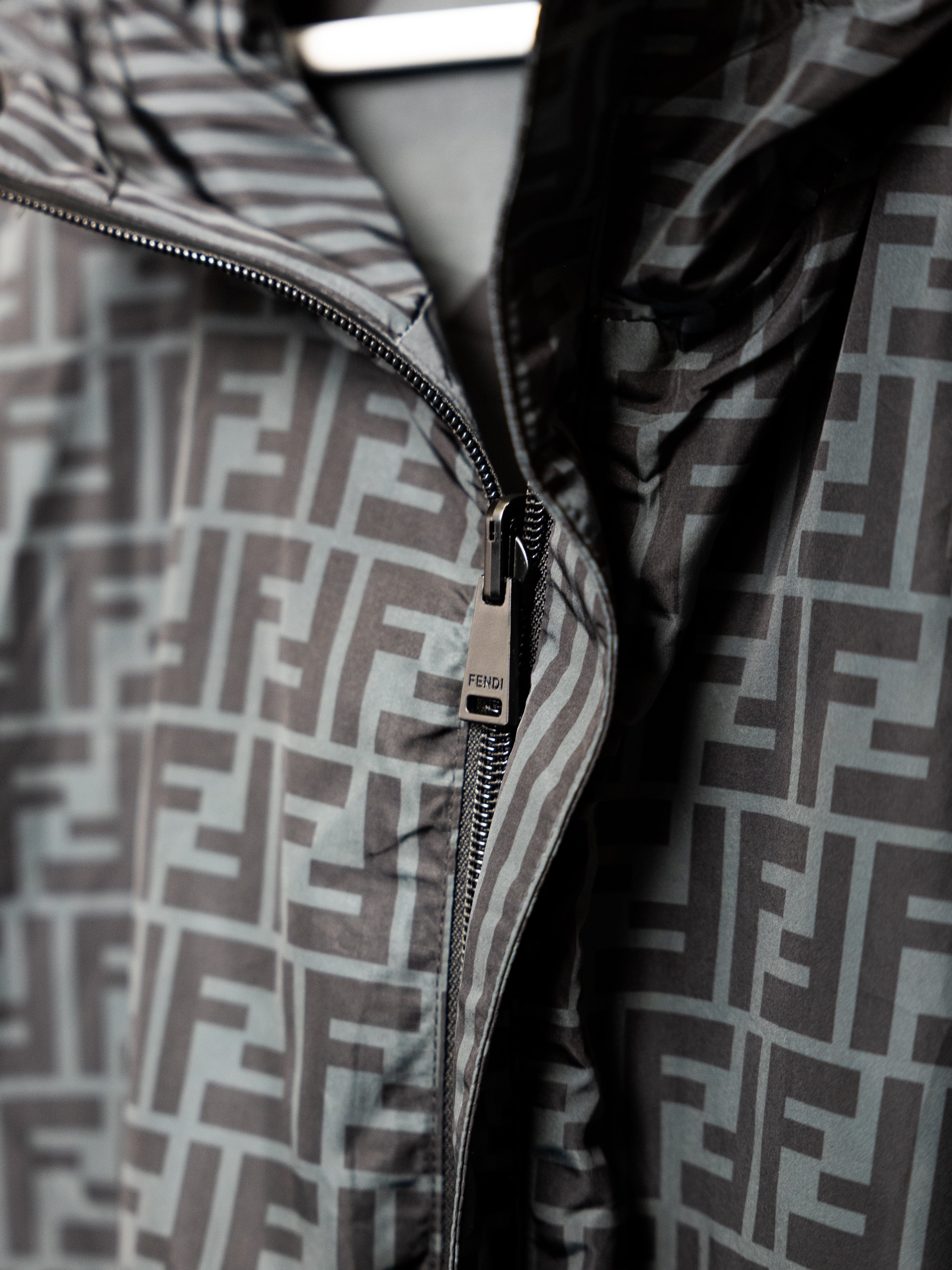 Fendi Reversible Windbreaker Grey - Men