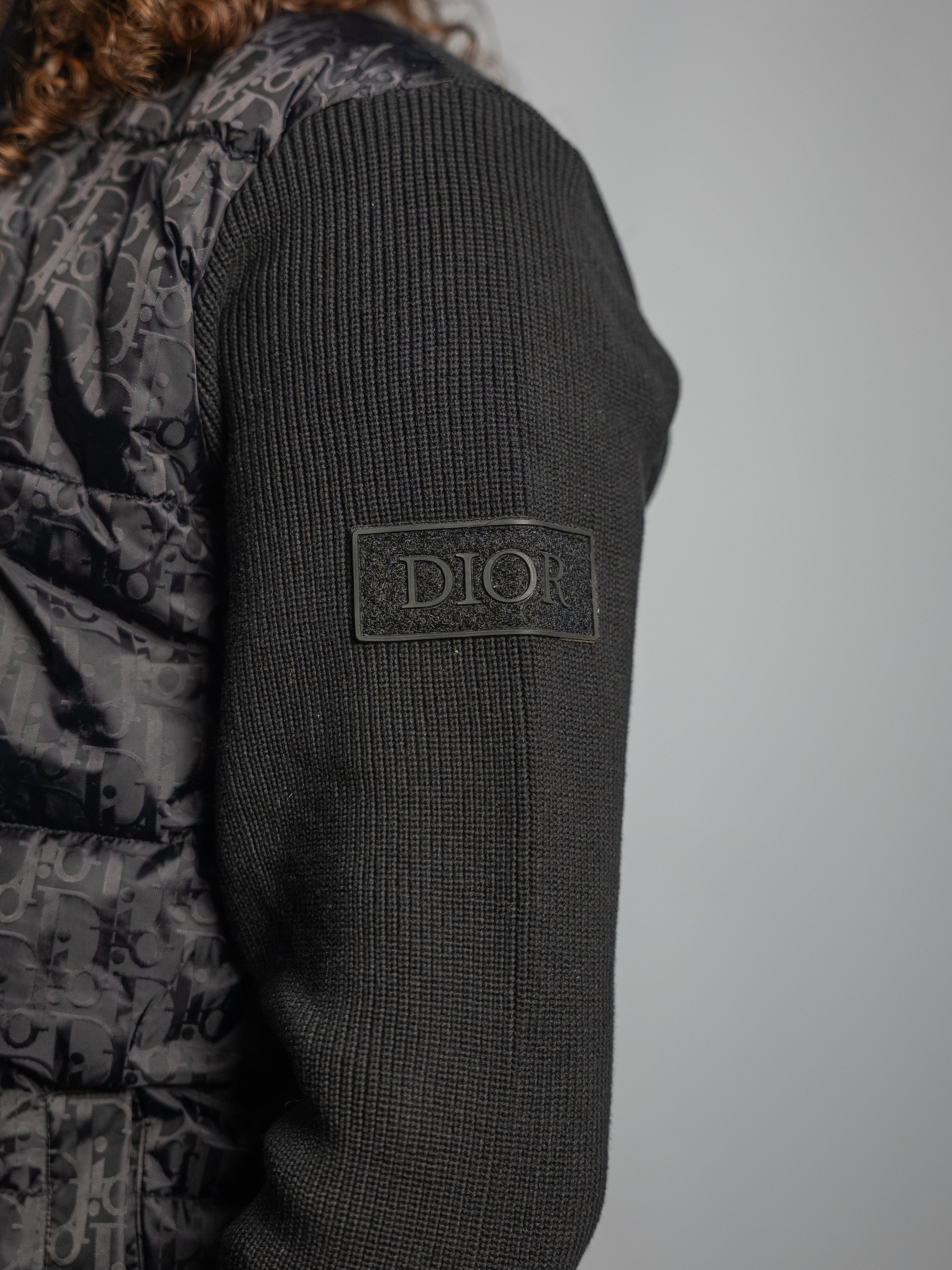 Dior Oblique Black Jacket – Mesh Sleeves