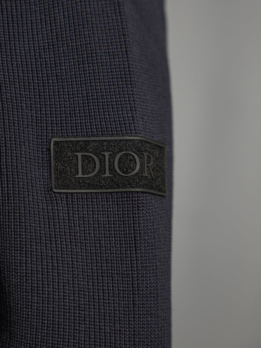 Dior Oblique Navy Blue Jacket – Mesh Sleeves