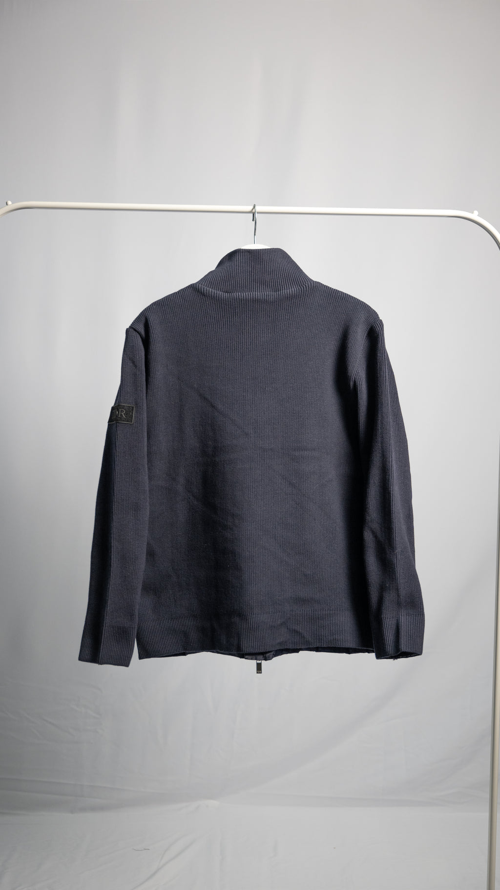 Dior Oblique Navy Blue Jacket – Mesh Sleeves