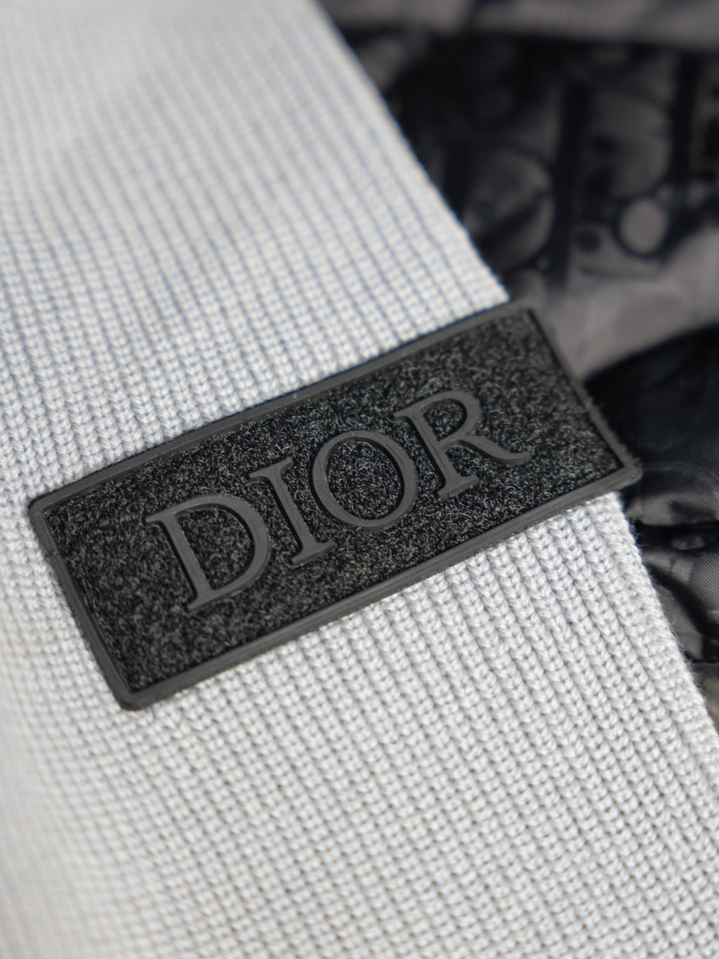 Dior Oblique Grey Jacket – Mesh Sleeves