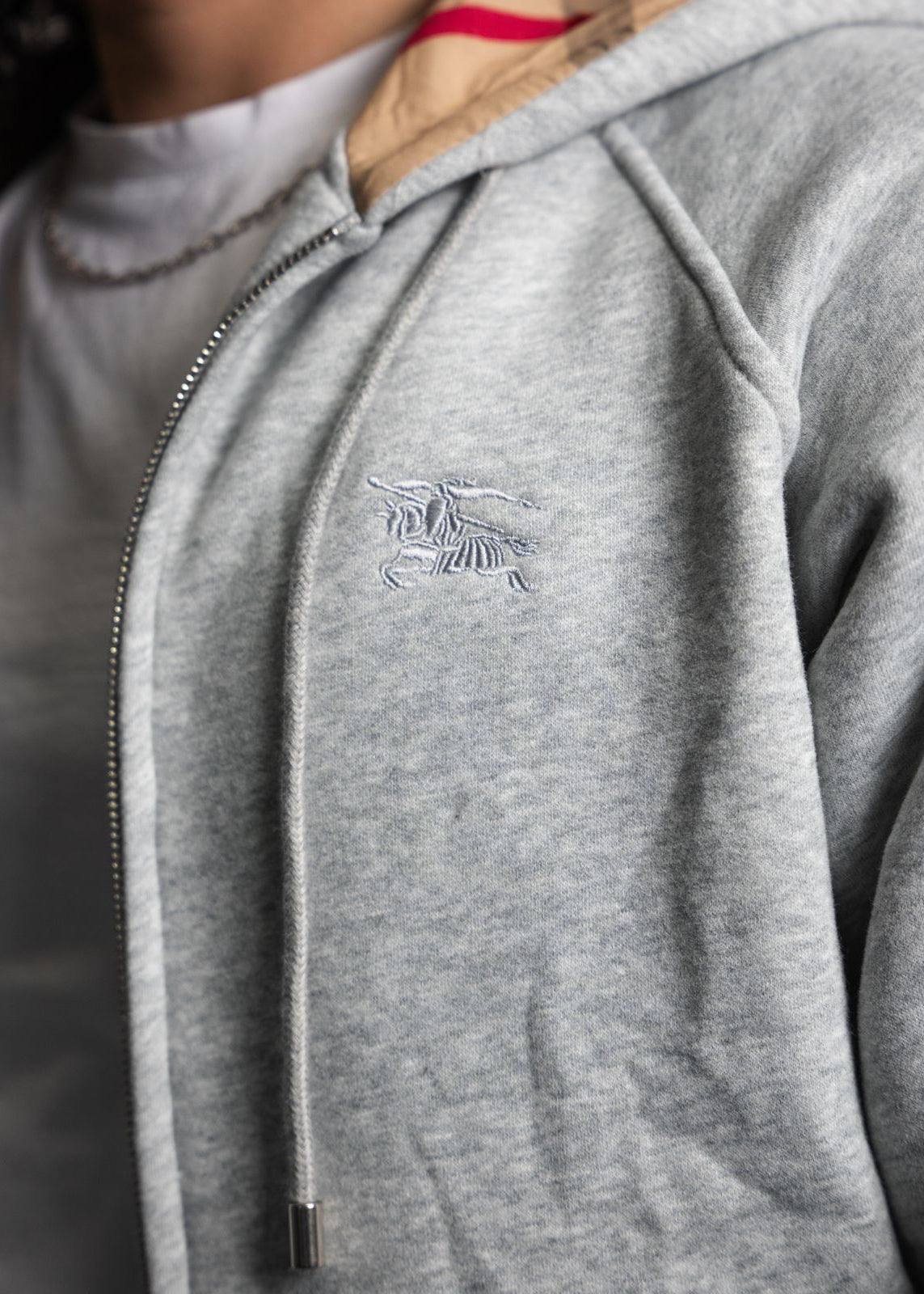 Sweat zippé brb gris